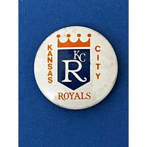 Vintage Kansas City Royals Pinback Button Vintage 1970s MLB KC Collectible Rare